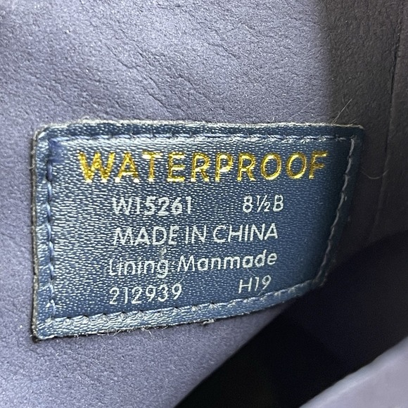 Womens Cole Haan ZeroGrand Double Zip Blue Nubuck WP Ankle Boots Size 8.5 B EUC - Picture 8 of 8